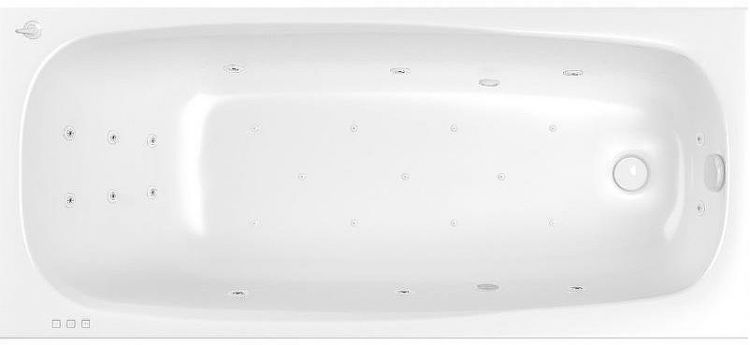 Акриловая ванна Whitecross Layla 180x80 0102.180080.100.ULTRA.WH с гидромассажем
