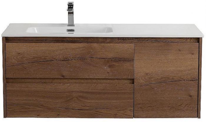 Тумба под раковину BelBagno Kraft 100 L KRAFT-1000-2C-1A-SO-RT-L подвесная Rovere Tabacco