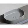 Умывальник CERAMICANOVA Element чаша накладная овальная (цвет Антрацит Матовый) CN6048MH