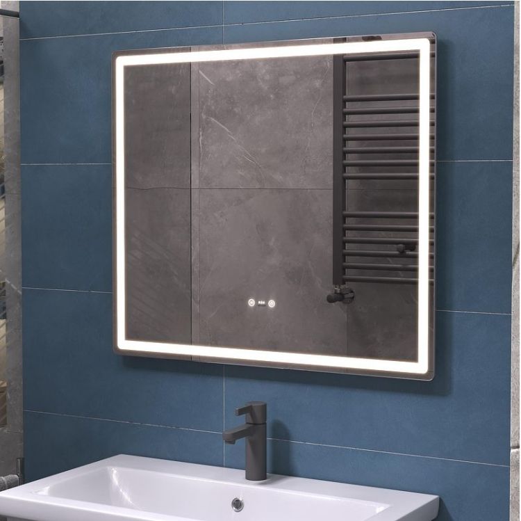 Зеркало Vigo Geometry Step 80 234 с подсветкой c сенсорным выключателем с диммером и подогревом