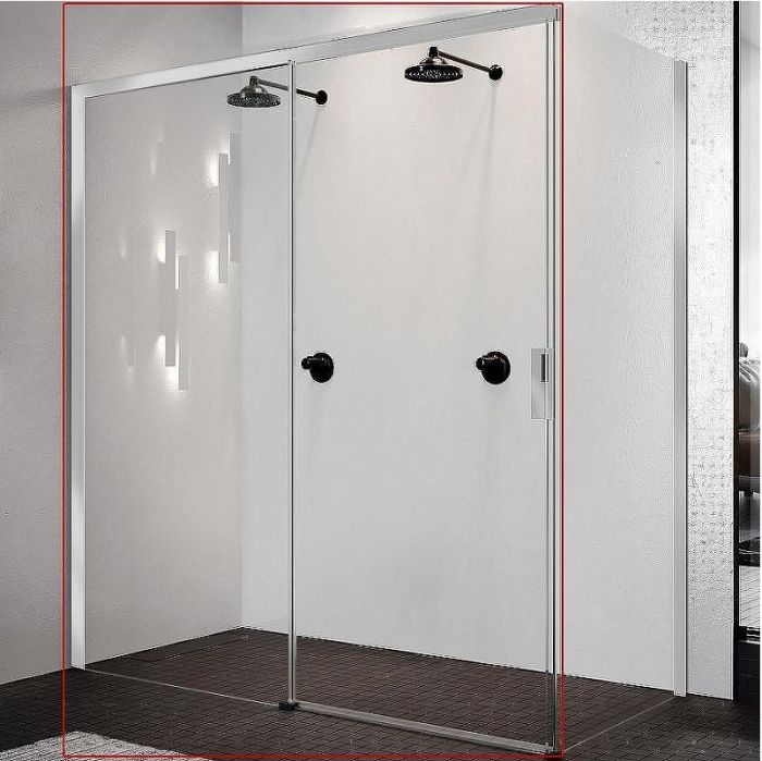 Душевая дверь Novellini Opera 120 L OPEPH119S-1K профиль Хром стекло прозрачное