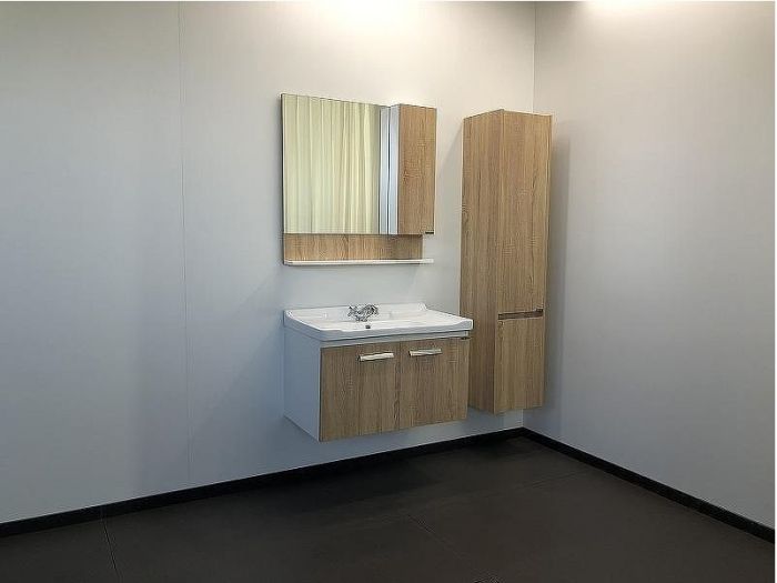 Тумба с раковиной Comforty Рига 80 00004139026 подвесная Дуб сонома