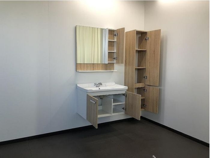 Тумба с раковиной Comforty Рига 80 00004139026 подвесная Дуб сонома