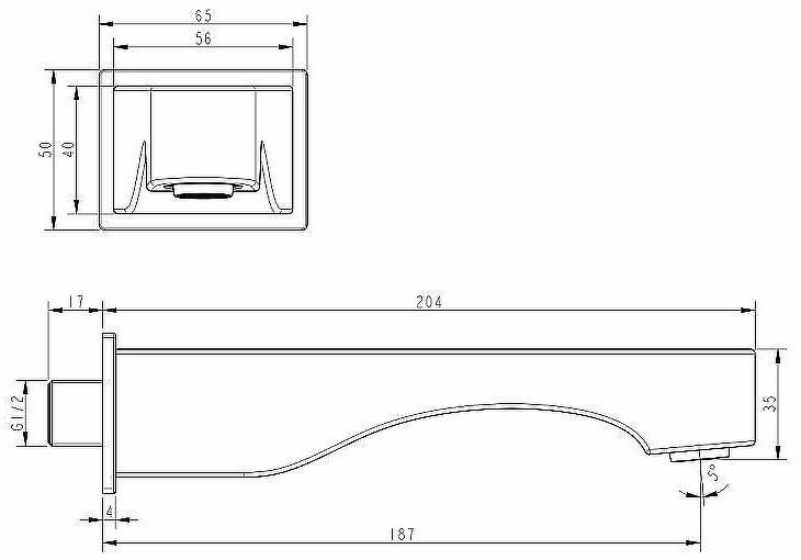 Излив для смесителя Lemark LM7281BL Черный