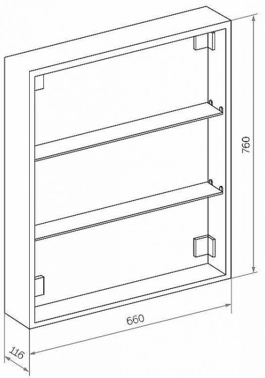 Зеркальный шкаф Континент Emotion LED 70 МВК029 с подсветкой Белый