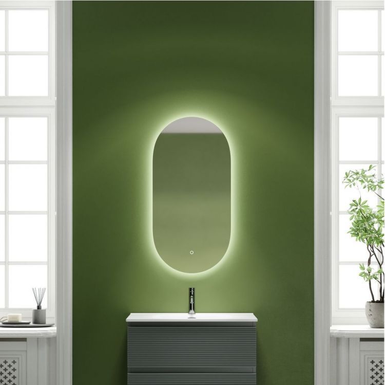 Зеркало SANCOS с подсветкой Oval 550х1050 мм, OV55C Зеркало SANCOS с подсветкой Oval 550х1050 мм, OV55C