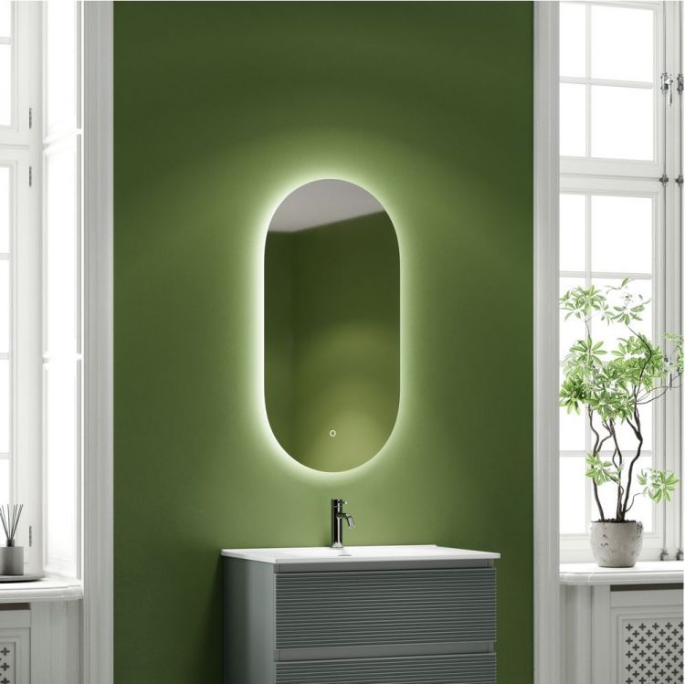 Зеркало SANCOS с подсветкой Oval 550х1050 мм, OV55C Зеркало SANCOS с подсветкой Oval 550х1050 мм, OV55C