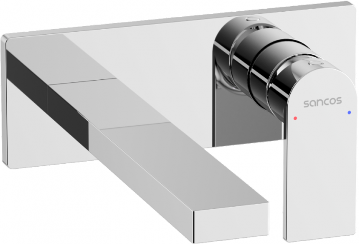 Смеситель для раковины SANCOS Studio c внутренней частью, хром, SC9017CH