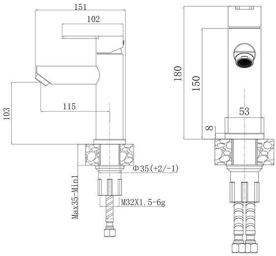 Смеситель для раковины Agger Easy A3102100 цвет Хром