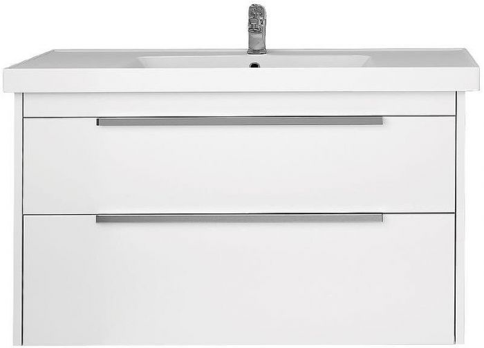 Тумба под раковину Dreja Prime 90 99.9302 подвесная Белый глянец
