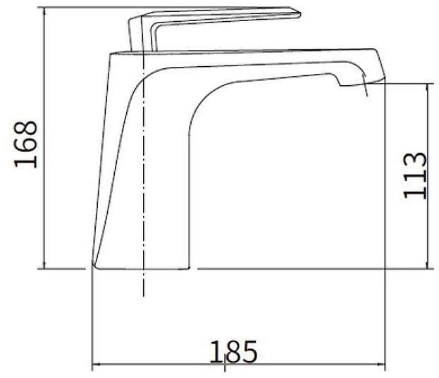 Смеситель для раковины Fashun A1061 цвет Хром