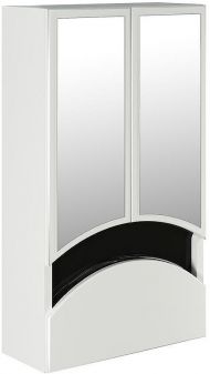 Зеркальный шкаф Mixline Радуга 46 522476 Белый Черный