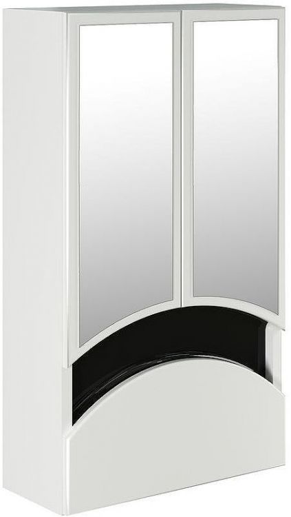 Зеркальный шкаф Mixline Радуга 46 522476 Белый Черный