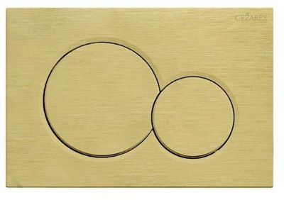 Клавиша смыва Cezares Stylus STYLUS-BTN-BORO цвет Золото Сталь