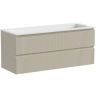Тумба подвесная SANCOS под раковину Snob T, Beige Soft 1195х445х500, SNT120CE