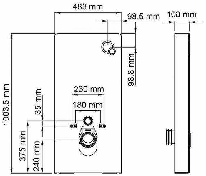 Инсталляция WasserKRAFT Naab 86TLT.040.PE.WH для унитаза Белая
