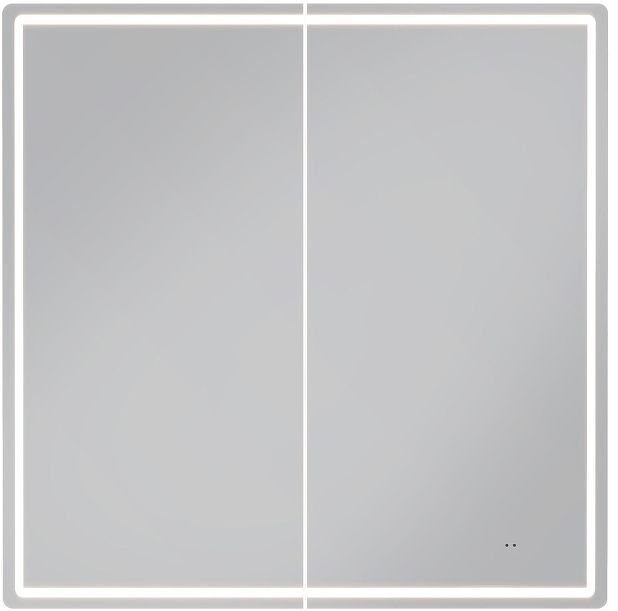 Зеркальный шкаф Vigo Geometry Classic 80 118 с подсветкой цвет Белый