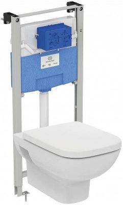 Комплект унитаза с инсталляцией Ideal Standard I.Life A I001701 с сиденьем Микролифт