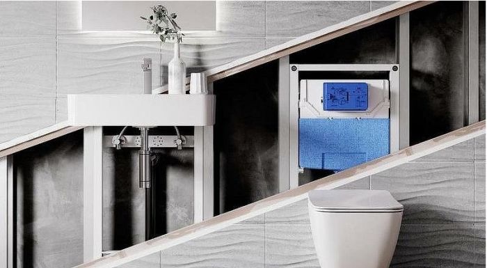 Комплект унитаза с инсталляцией Ideal Standard I.Life A I001701 с сиденьем Микролифт