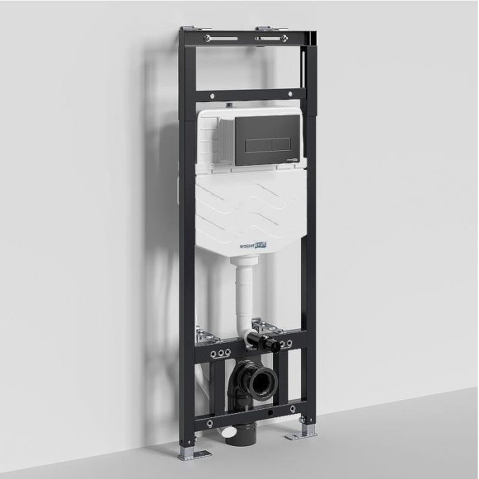 Инсталляция WasserKRAFT Alme 15TLT.010.ME.MB03 для унитаза с Черной матовой клавишей смыва