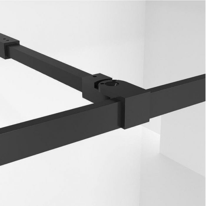Душевая перегородка Niagara Nova 120 NG-688-12BLACK профиль Черный матовый стекло прозрачное