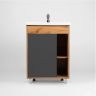 Тумба под раковину VIANT Бостон 60 VBOS60COG-T1ST Графит матовый Дуб Вотан Тумба под раковину VIANT Бостон 60 VBOS60COG-T1ST Графит матовый Дуб Вотан