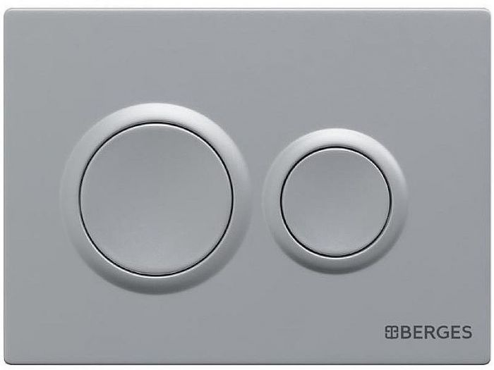 Инсталляция Berges Novum 525 040262 для унитаза с клавишей смыва Хром матовый