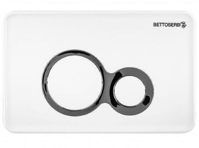 Инсталляция Bettoserb Sava Free Standing SFS40006458 для унитаза с клавишей смыва Белый глянец Хром матовый