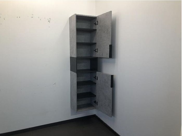 Шкаф пенал Comforty Франкфурт 40 00-00006505 подвесной Бетон светлый