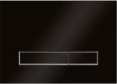 Клавиша смыва KK POL Vitrum Grande V1 SPP/107/0/K Черная глянцевая Хром