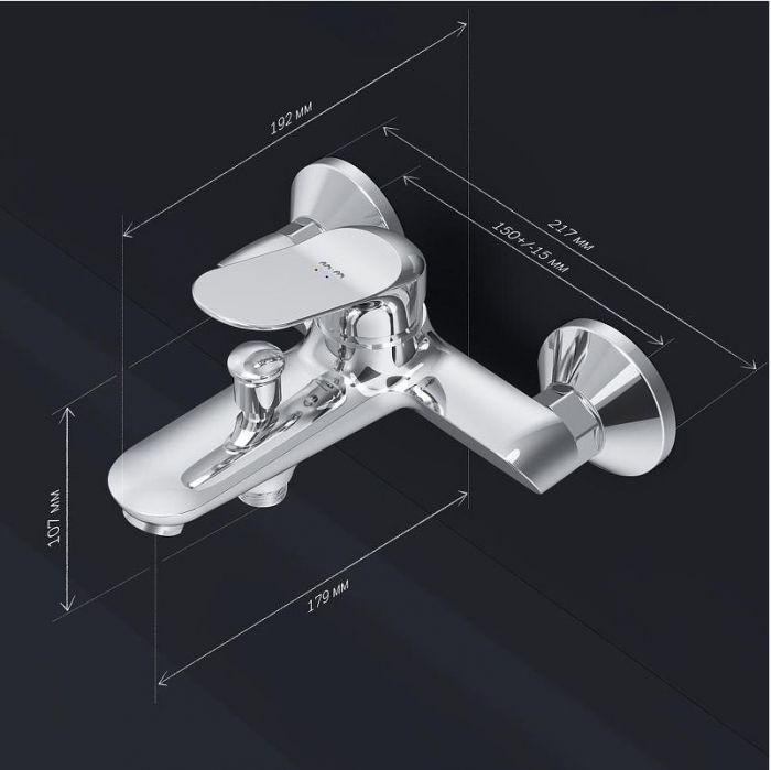 Смеситель для ванны AM.PM Sunny F85C10000 Хром