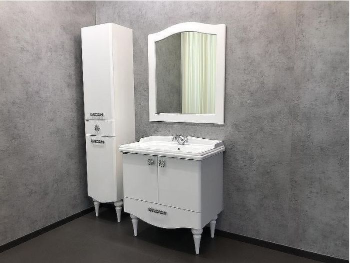 Шкаф пенал Comforty Монако 40 L 00004140124 Белый глянец