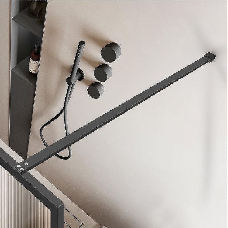 Душевая перегородка Vincea Walk-In 100 VSW-1HP100FLGM профиль Вороненая сталь стекло рифленое