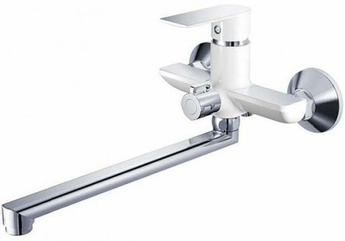 Смеситель для ванны Haiba HB22505-8 универсальный Белый Хром
