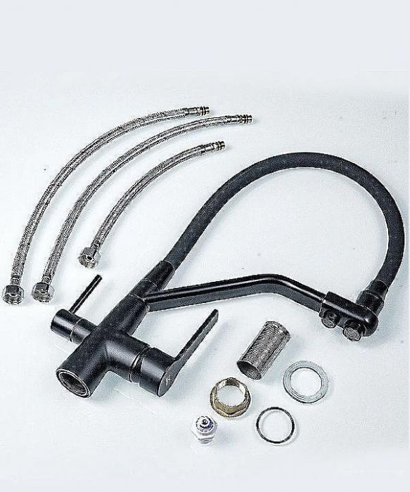 Смеситель для кухни Viko V-5502 Черный матовый