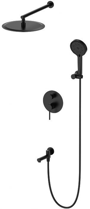 Душевая система Oliveeka Y OL-939017-MB цвет Черный матовый