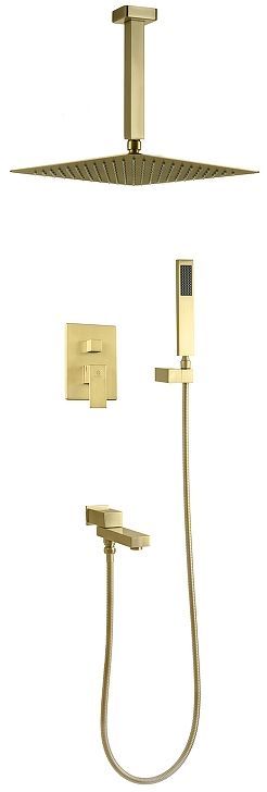 Душевая система FILARETE Fing FL1042MG цвет Золото матовое Душевая система FILARETE Fing FL1042MG цвет Золото матовое