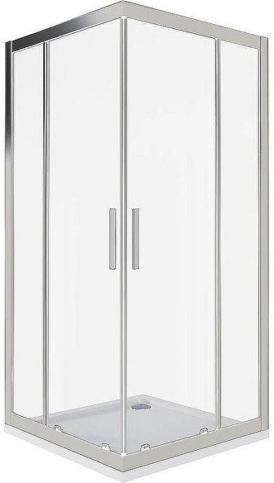 Душевой уголок Good Door Cofe CR-80-C-CH 80x80 КФ00025 профиль Хром стекло прозрачное