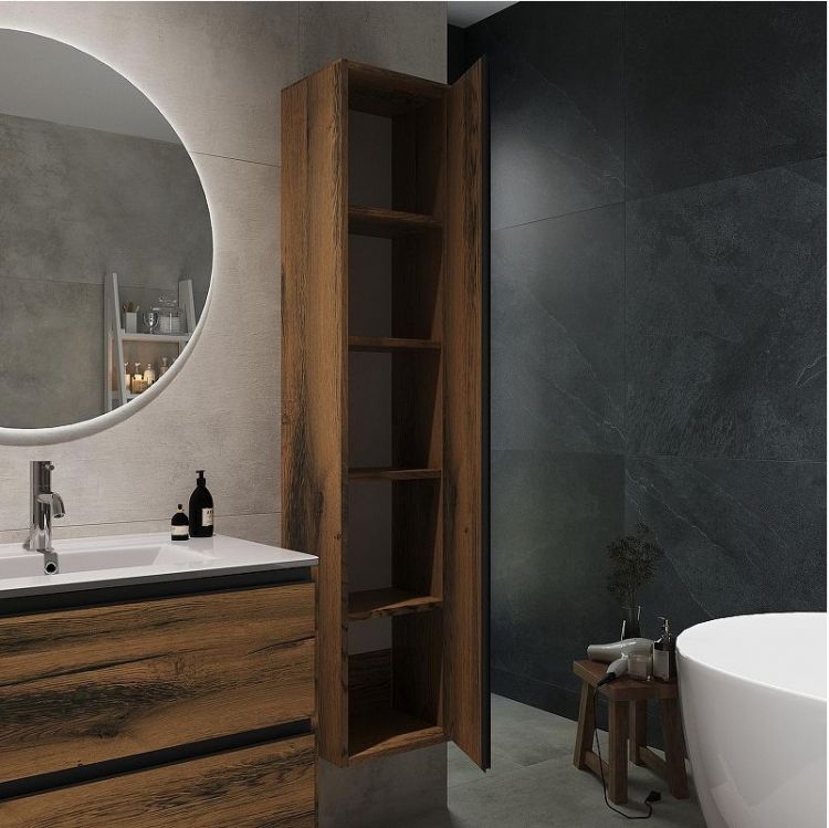 Шкаф пенал ЗОВ Парма 32 PPAT подвесной цвет Древесина Аттик