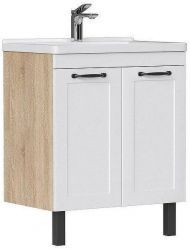 Тумба под раковину Equil Lago 70 tnLAGO70.2D-04 цвет Белый Дуб сонома