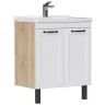 Тумба под раковину Equil Lago 70 tnLAGO70.2D-04 цвет Белый Дуб сонома