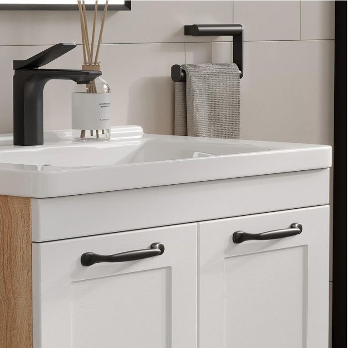 Тумба под раковину Equil Lago 70 tnLAGO70.2D-04 цвет Белый Дуб сонома