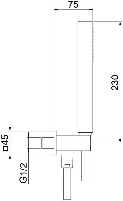 Душевой гарнитур Fiore 30BB8785 цвет Белый матовый