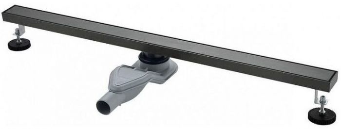 Душевой лоток Grocenberg 80 T800BG с решеткой Графит / под плитку