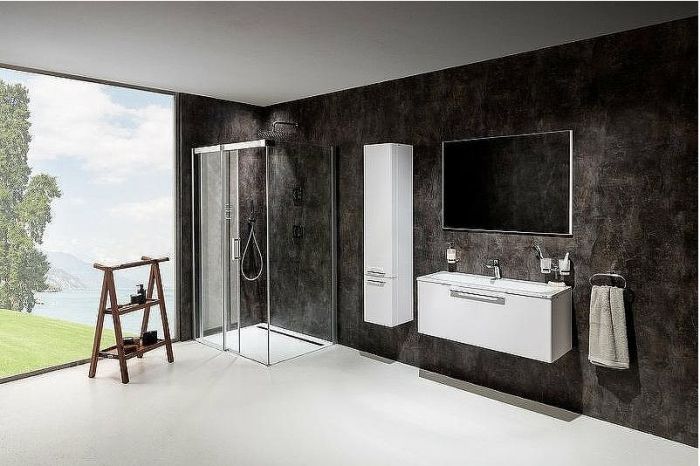 Душевой уголок Ravak Matrix MSDPS 110x80 L 0WLD4C00Z1 профиль Хром стекло Transparent