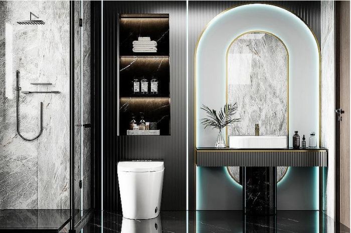 Унитаз биде Abber Bequem AC1116S приставной с сиденьем Микролифт