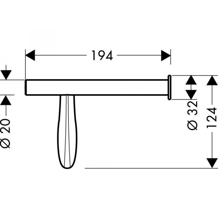 Держатель для туалетной бумаги AXOR Massaud хром 42236000