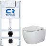 Комплект унитаза Ceramicanova Play CN3001 с инсталляцией Charus City CR.200.21.01 с сиденьем Микролифт и клавишей смыва Хром глянцевый Комплект унитаза Ceramicanova Play CN3001 с инсталляцией Charus City CR.200.21.01 с сиденьем Микролифт и клавишей смыва Хром глянцевый