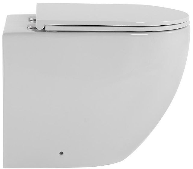 Унитаз Abber Bequem AC1111T приставной цвет Белый с сиденьем Микролифт
