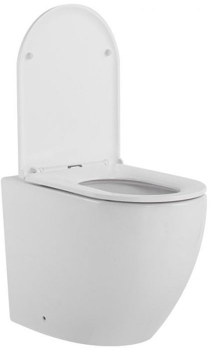 Унитаз Abber Bequem AC1111T приставной цвет Белый с сиденьем Микролифт